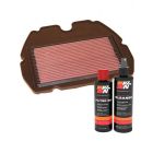 K&N Air Filter HA-6091 + Recharge Kit