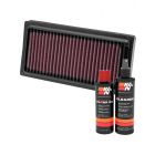K&N Air Filter HD-1208 + Recharge Kit