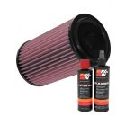 K&N Air Filter KA-1020 + Recharge Kit