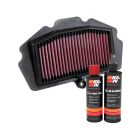 K&N Air Filter KA-4018 + Recharge Kit