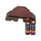 K&N Air Filter KA-6093 + Recharge Kit