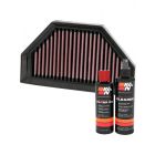 K&N Air Filter KT-1108 + Recharge Kit