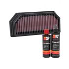K&N Air Filter KT-1320 + Recharge Kit
