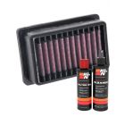 K&N Air Filter MG-8516 + Recharge Kit