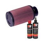 K&N Air Filter RE-0910 + Recharge Kit