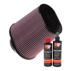 K&N Air Filter RU-1024 + Recharge Kit