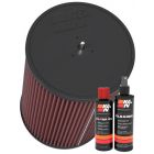 K&N Air Filter RU-1026 + Recharge Kit