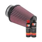 K&N Air Filter RU-1039 + Recharge Kit