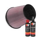 K&N Air Filter RU-1041 + Recharge Kit