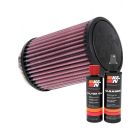 K&N Air Filter RU-1620 + Recharge Kit