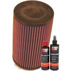 K&N Air Filter RU-1785 + Recharge Kit