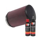 K&N Air Filter RU-3020 + Recharge Kit