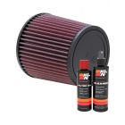 K&N Air Filter RU-3480 + Recharge Kit