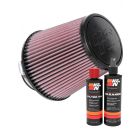 K&N Air Filter RU-4180 + Recharge Kit