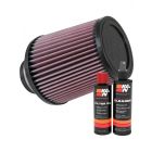 K&N Air Filter RU-4870 + Recharge Kit