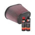 K&N Air Filter RU-5040 + Recharge Kit