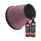 K&N Air Filter RU-5107 + Recharge Kit