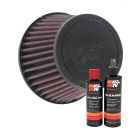 K&N Air Filter RU-8100 + Recharge Kit