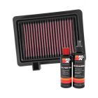 K&N Air Filter SU-1014 + Recharge Kit