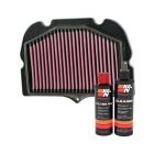 K&N Air Filter SU-1308 + Recharge Kit