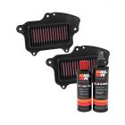 K&N Air Filter SU-1409 + Recharge Kit