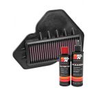 K&N Air Filter SU-1517 + Recharge Kit