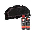 K&N Air Filter SU-9915 + Recharge Kit