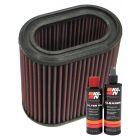 K&N Air Filter TB-2204 + Recharge Kit