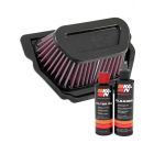 K&N Air Filter YA-1015R + Recharge Kit