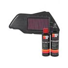 K&N Air Filter YA-1209 + Recharge Kit