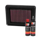 K&N Air Filter YA-5008 + Recharge Kit
