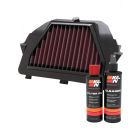 K&N Air Filter YA-6008R + Recharge Kit