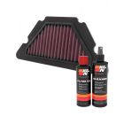 K&N Air Filter YA-6009 + Recharge Kit