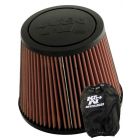 K&N Clamp-On Round Tapered Air Filter RU-5172 + Filter Wrap