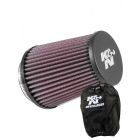 K&N Round Tapered Air Filter Rubber RE-5286 + Filter Wrap