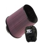 K&N Universal Clamp-On Air Filter RU-1024 + Filter Wrap
