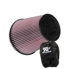 K&N Universal Clamp-On Air Filter RU-1041 + Filter Wrap