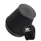 K&N Round Tapered Clamp-On Air Filter RU-3102HBK + Filter Wrap