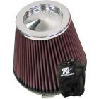 K&N Round Tapered Clamp-On Air Filter RF-1042 + Filter Wrap