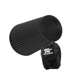 K&N Universal Clamp-On Air Filter RU-3107HBK + Filter Wrap