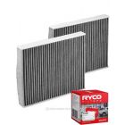 Ryco Cabin Air Filter Activated Carbon RCA339C + Service Stickers
