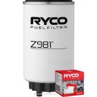 Ryco Fuel Filter Z981 + Service Stickers