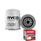 Ryco Fuel Filter Heavy Duty Spin-On Z509 + Service Stickers