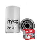 Ryco Oil Filter Heavy Duty Spin-On Z870 + Service Stickers