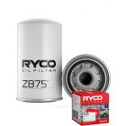 Ryco Oil Filter Heavy Duty Spin-On Z875 + Service Stickers