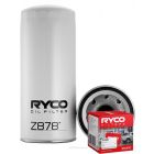 Ryco Oil Filter Heavy Duty Spin-On Z878 + Service Stickers