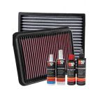 K&N 4WD Filter Service + Recharger Kit
