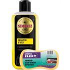 Simoniz Shampoo & Wax Intensive Cleaning Formula 1L + Holts HD Jumbo Sponge