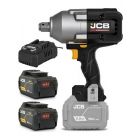 JCB Professional 18V Impact Wrench 3/4in + Fast Charger & 2 x Li-Ion Batterries