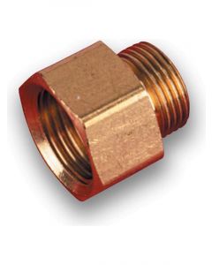 Holley Fitting Fuel Bowl Male 9/16-24" to Female 5/8-18"./Demon Brass